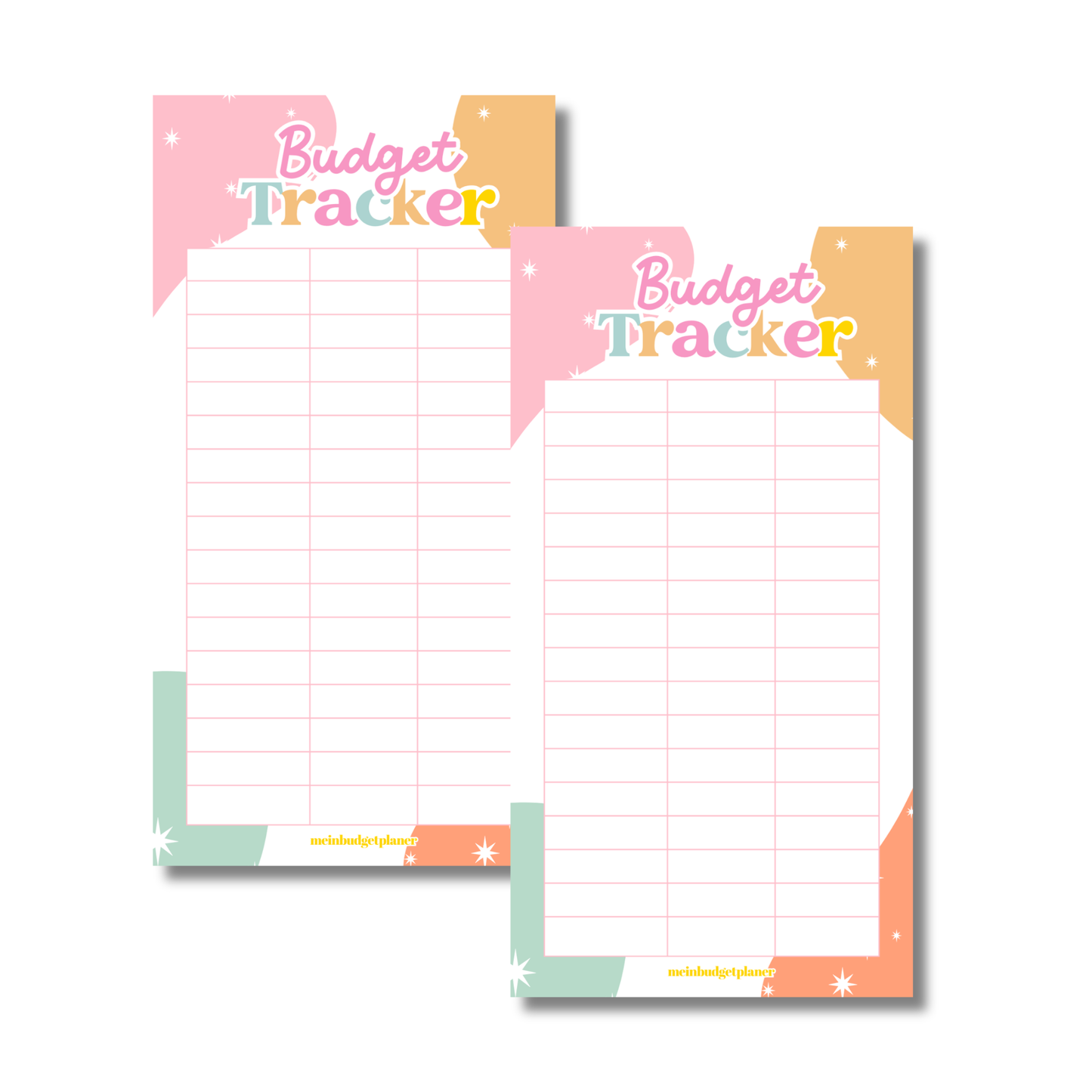 Budget Tracker Einlage