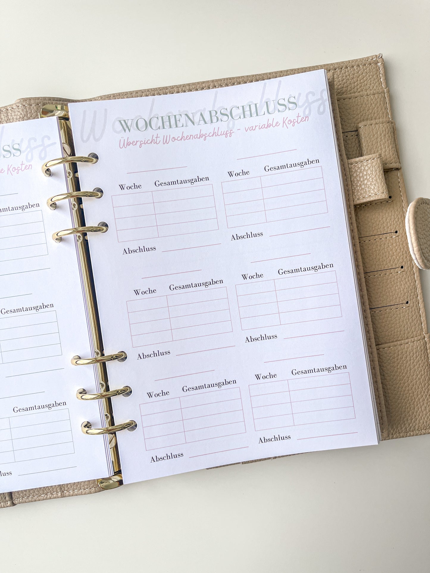 Budget Planer - gelocht