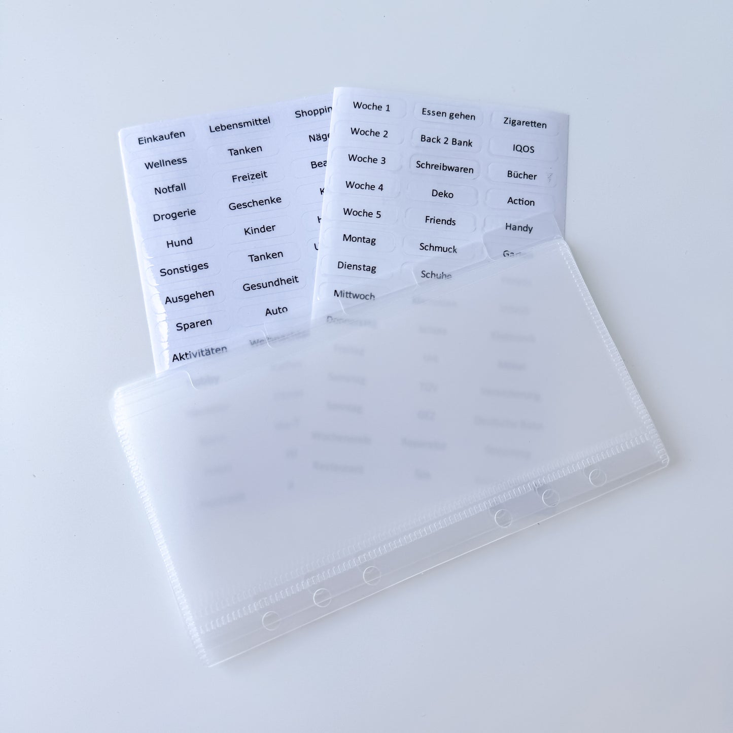 Tab Umschläge + Sticker