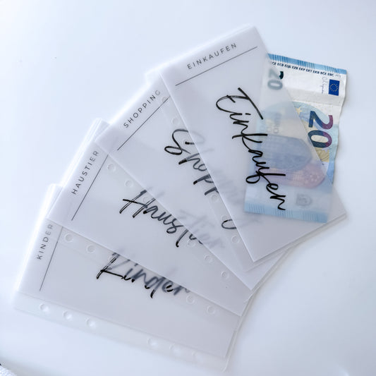 Zippless Umschlag mit Titel